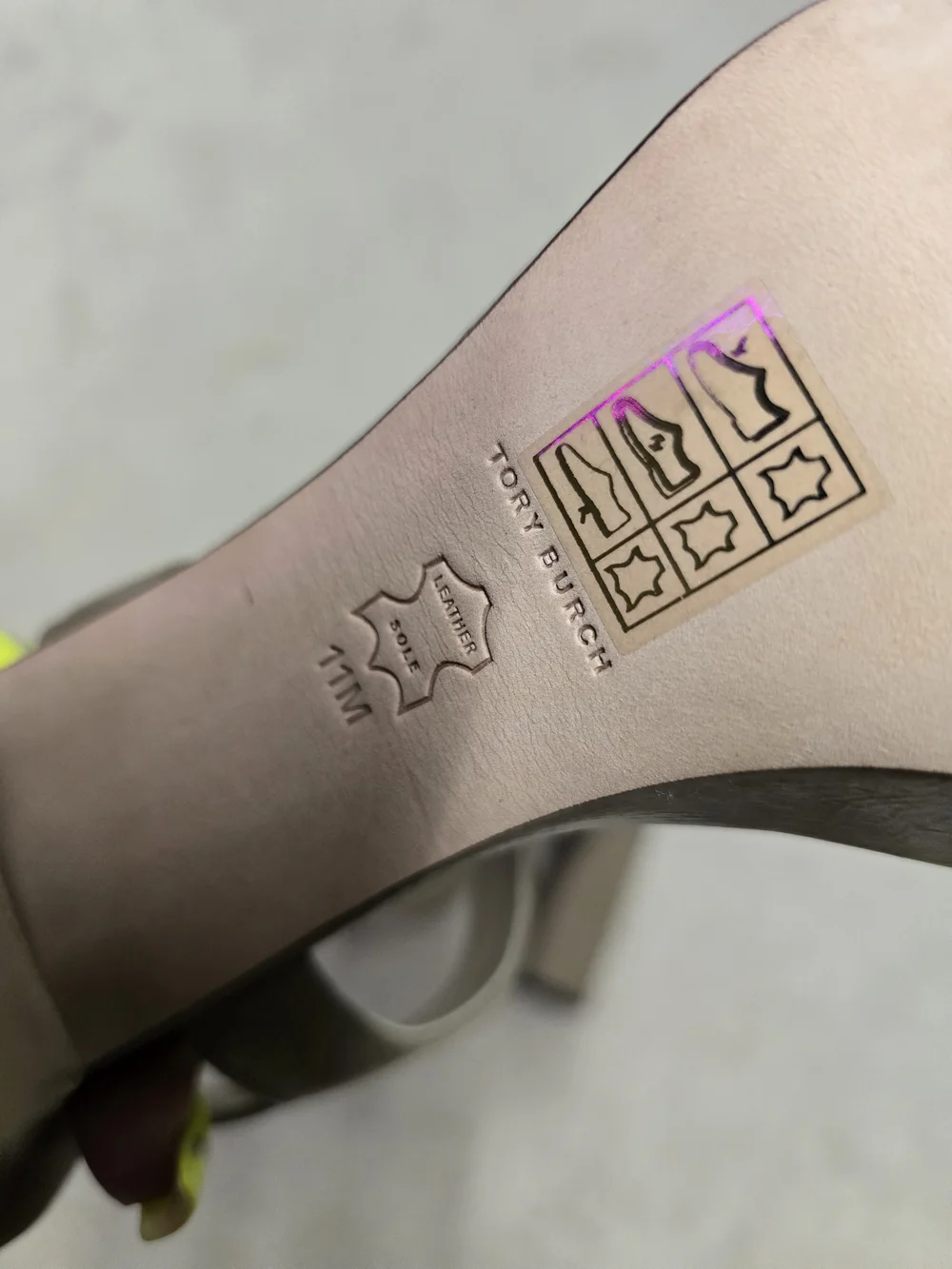 Tory Burch Womens Taupe Block Heel Sandals